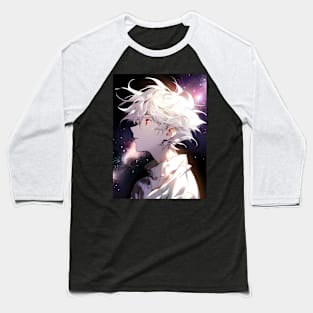 Discover Apocalyptic Anime Art and Surreal Manga Designs - Futuristic Illustrations Inspired by Neon Genesis Evangelion Baseball T-Shirt